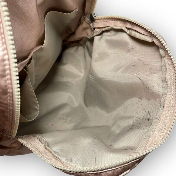 Kipling Seoul Pink Large Metallic Laptop Backpack - Picture 13 of 14